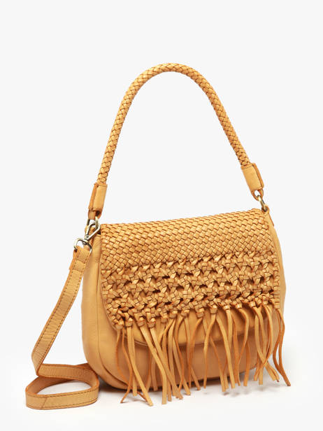 Schoudertas Heritage Leder Biba Geel heritage VAR1L ander zicht 2